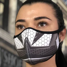 Маски защитные: маска Sport Reflex белая неопрен